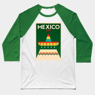 Mexico Poster Design Baseball T-Shirt